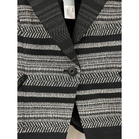 NWT Classiques Entier Jacket Blazer Black/Ivory size L - Picture 3 of 5